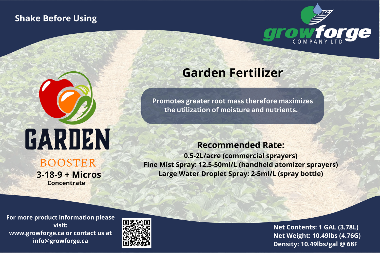 *Garden Booster* - 1 gallon - Growforge