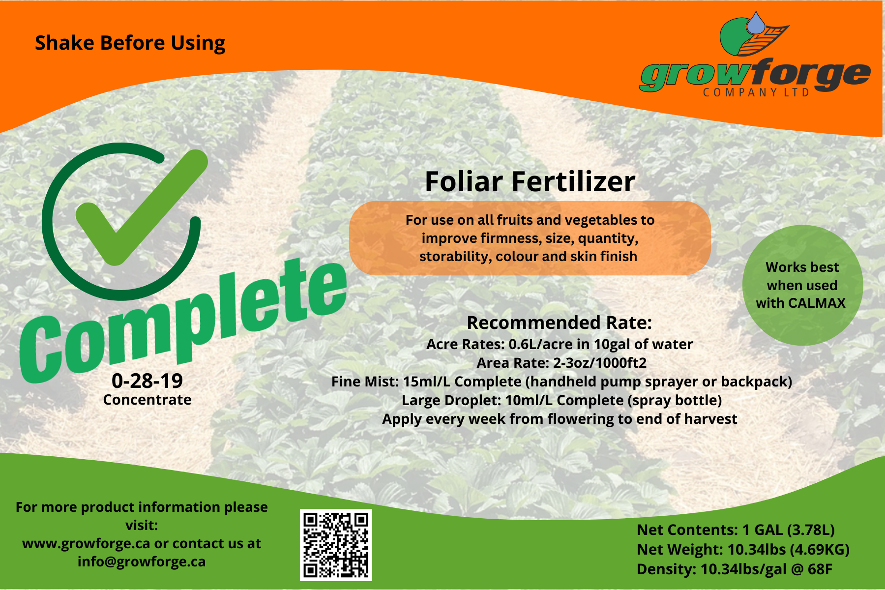 *Complete* - 1 gallon - Growforge