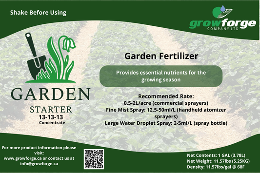 *Garden Starter (13-13-13 + Micros)* - 1 gallon - Growforge