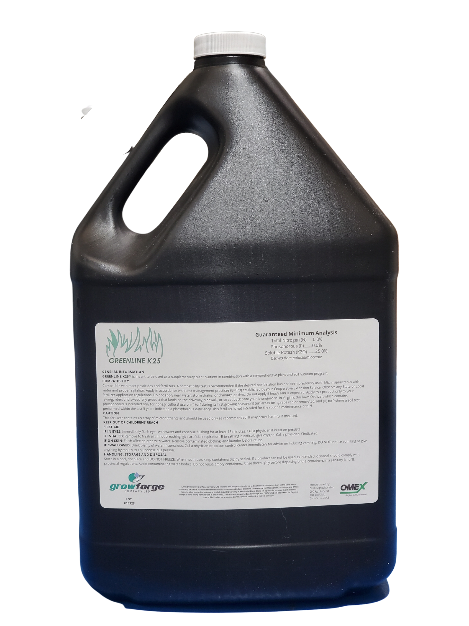 *#7 - K25 Greenline 0-0-25* - 1 gallon - Growforge
